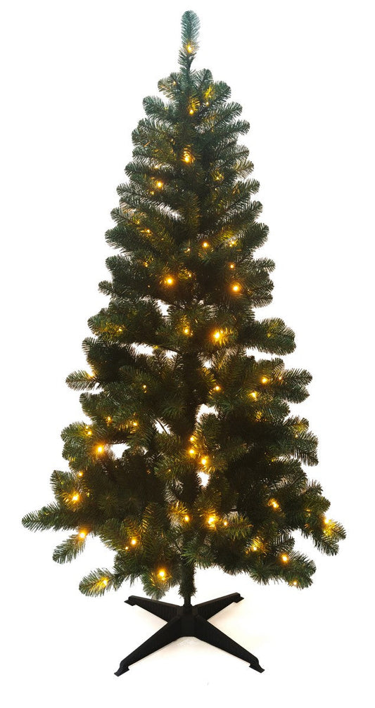 6ft Prelit Christmas Tree Artificial - with LED Lights Warm White 425 Tips  by Merry & Bright