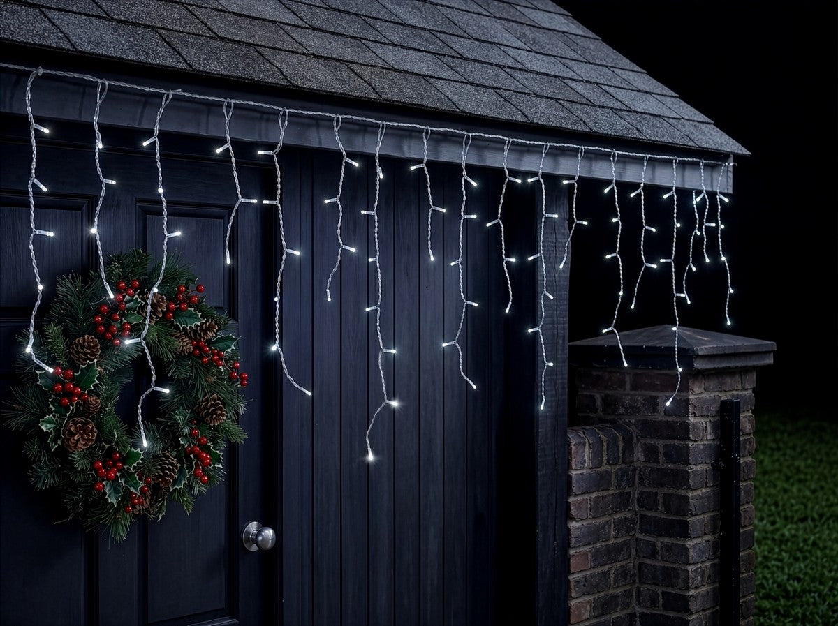 Christmas 1000L Cool White Icicle Light by Merry & Bright