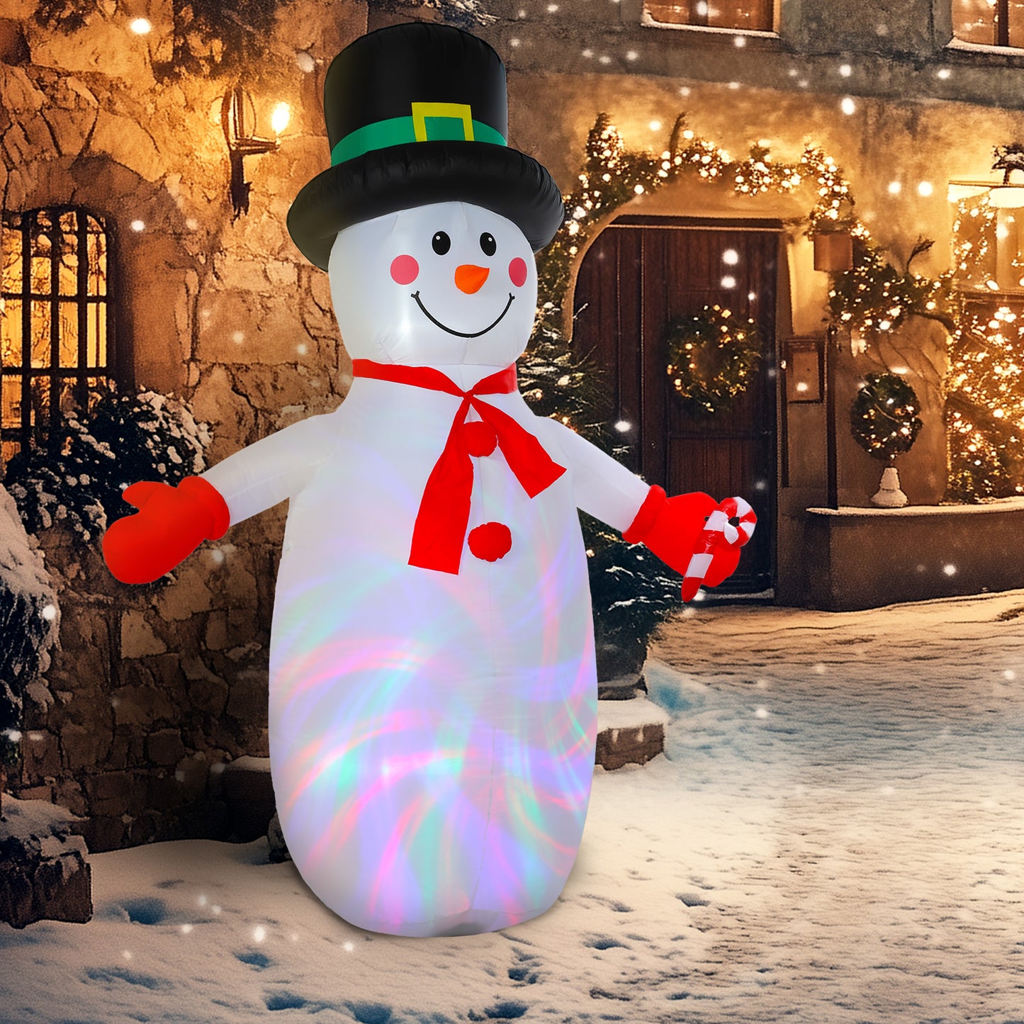 Snowman Inflatable Christmas Decoration - 240cm