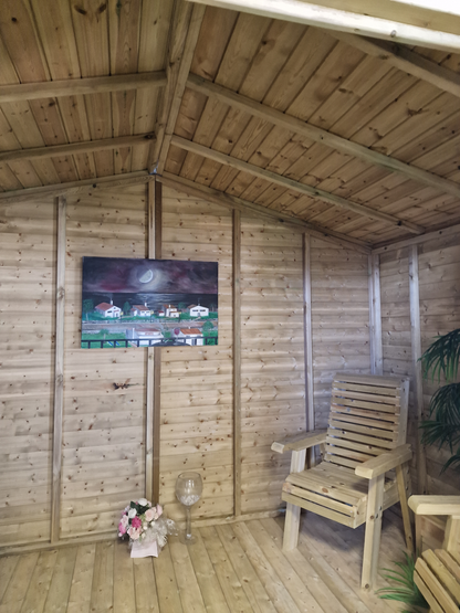 Chatsworth Garden Summerhouse 12FT Front x 10FT Deep by Churnet Valley - CHATS12X10