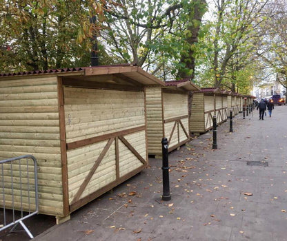 Standard Connecting Event Cabin Chalet 6.6M Wide x 2.8M Deep by Churnet Valley - XCH06