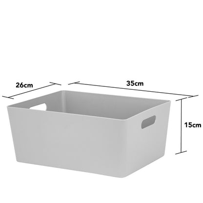 Wham Plastic Basket 11.5 Litres - Grey Studio by Wham