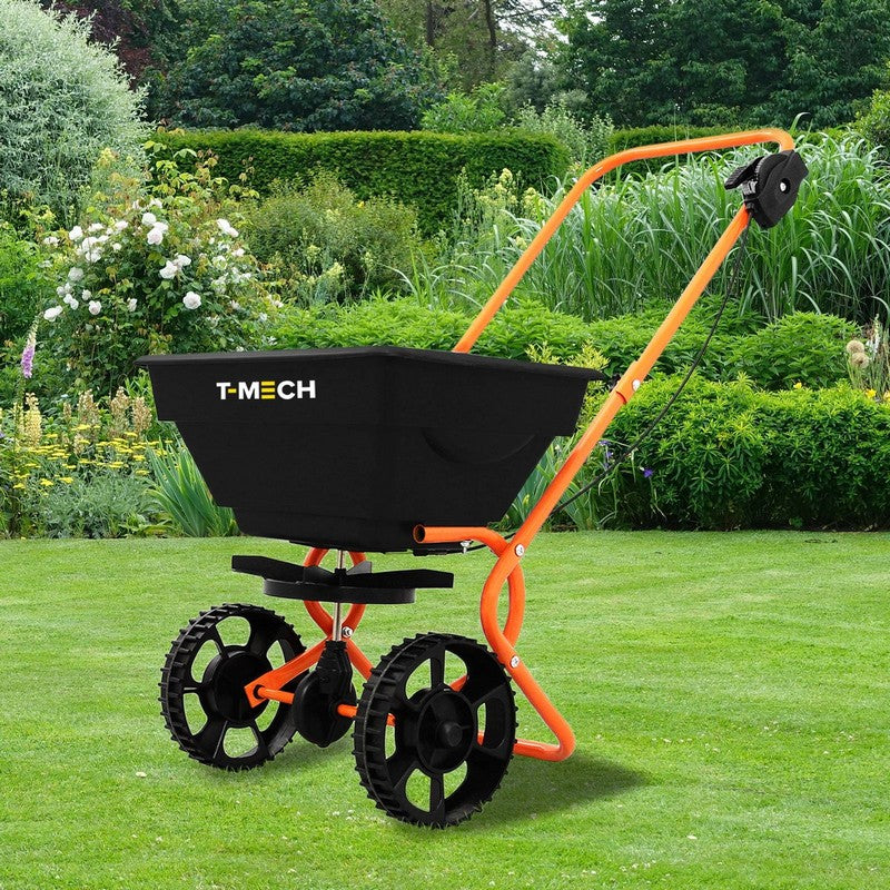 T-Mech 25kg Hopper Garden Rotary Spreader by T-Mech