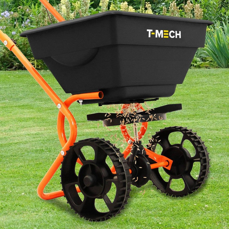 T-Mech 25kg Hopper Garden Rotary Spreader by T-Mech
