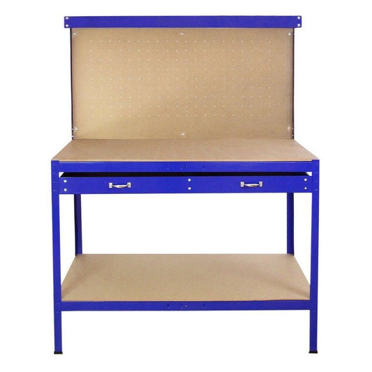 Raven Raven Q-Rax 3' 11" x 1' 11" Not Applicable Workbench with Pegboard, Drawer & Light - Classic