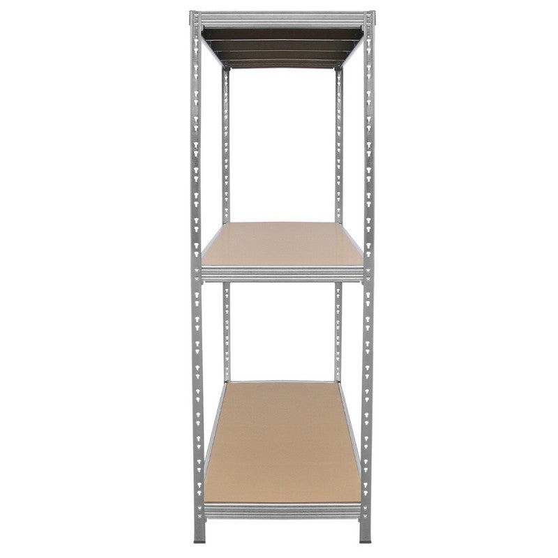 Raven Galvanised Steel & MDF Shelving Unit 200cm - Silver Heavy Duty 200cm by Raven