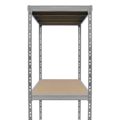 Raven Galvanised Steel & MDF Shelving Unit 200cm - Silver Heavy Duty 200cm by Raven