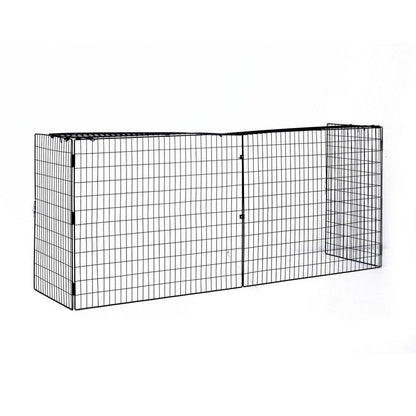 Homcom Extendable Fireguard Screen-Black Primary Image