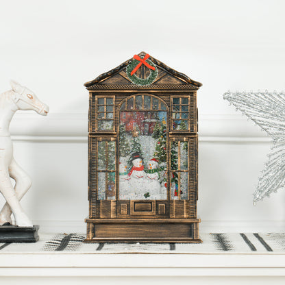 Christmas Ornament Snow Globe Warm White Indoor LED - 25cm