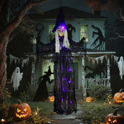 Animated Witch Halloween Decoration - 183cm