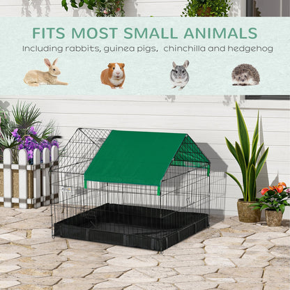 PawHut Guinea Pig Cage Small Animal Habitat Rabbit House