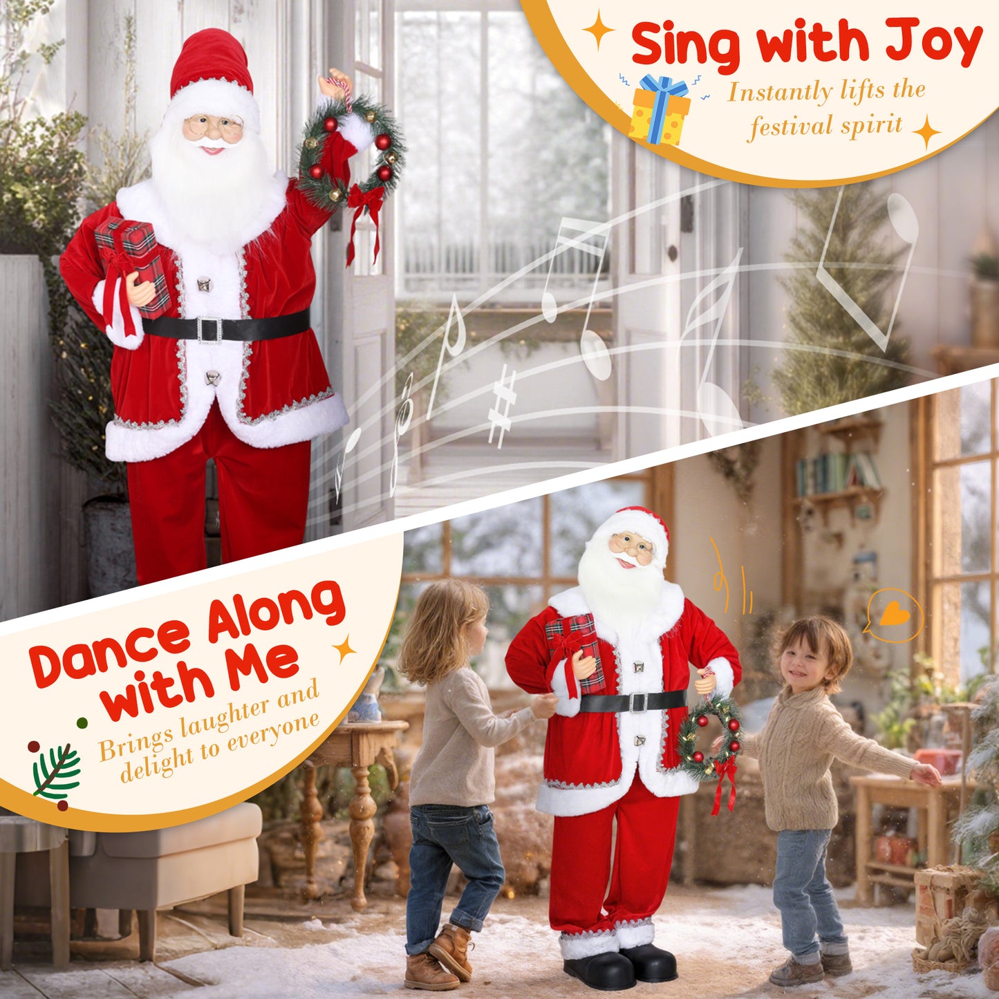 Santa Christmas Decoration - 120cm