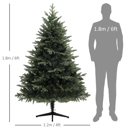 6ft Christmas Tree Artificial - Dark Green  1696 Tips