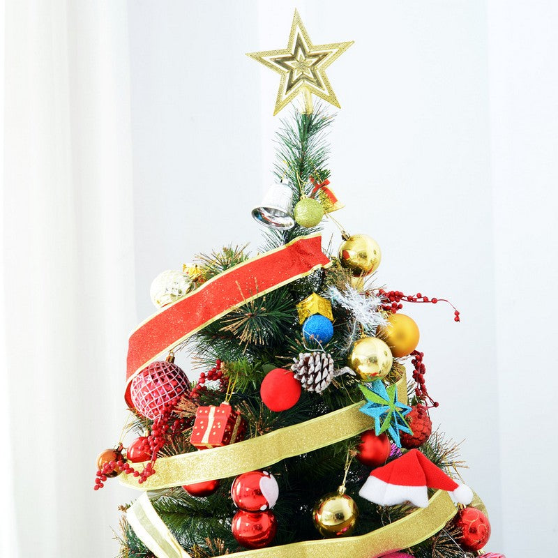 6 Foot Pre-Lit Artificial Christmas Tree