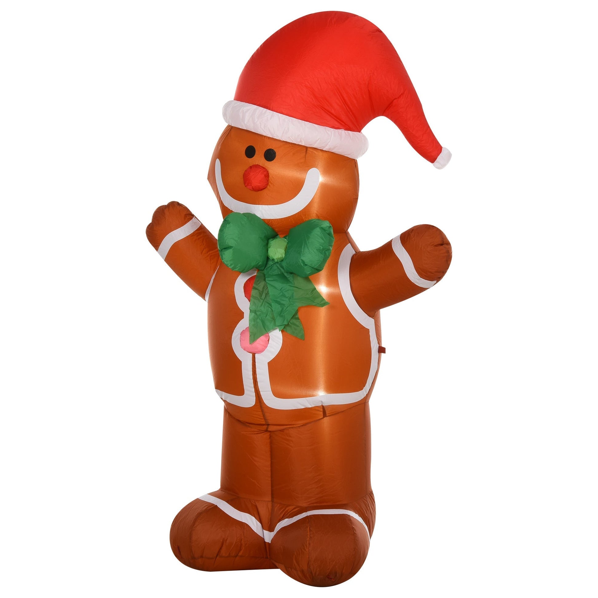 Homcom 6 Foot LED Polyester Outdoor Christmas Inflatable Gingerbread Man Primary Image