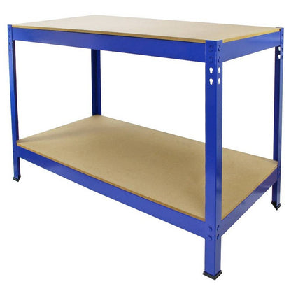 Raven Steel Shelving & 120cm Workbenchs 180cm - Blue Set Of Three T-Rax 90cm by Raven