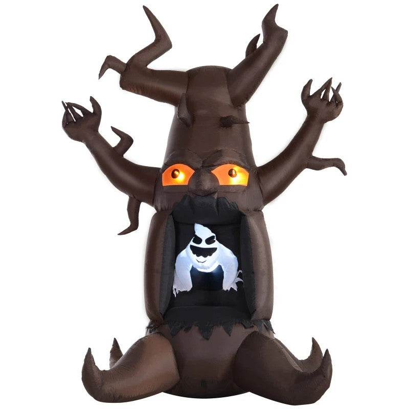 Inflatable Halloween Floating Ghost Tree with LED Light Outdoor Decoration 8FT 2.4m
