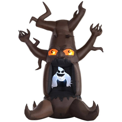 Inflatable Halloween Floating Ghost Tree with LED Light Outdoor Decoration 8FT 2.4m