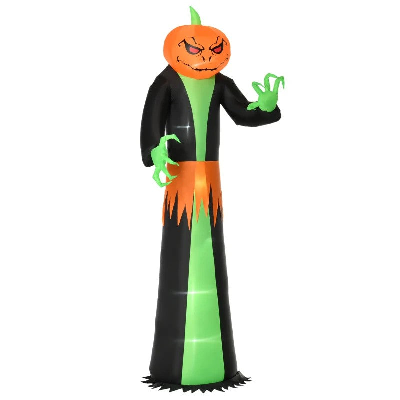 2.7m Inflatable Halloween Pumpkin with Build-in LED for Party Garden Decorations
