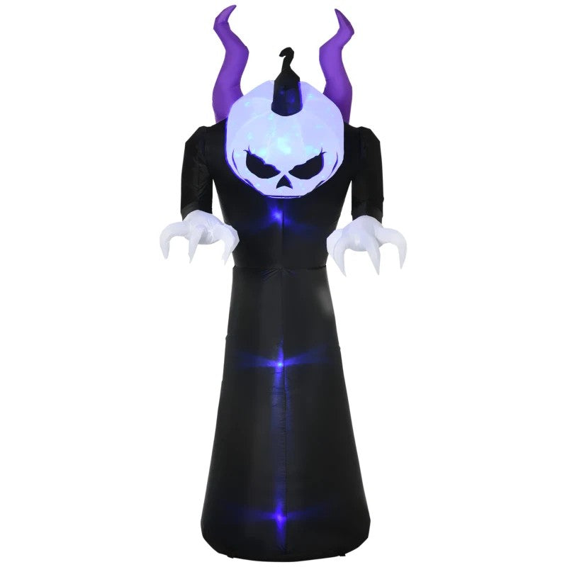 7ft Inflatable Halloween Ghost with Horns