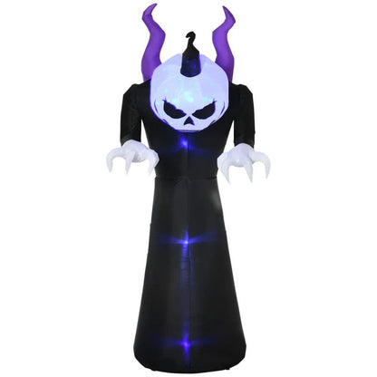 7ft Inflatable Halloween Ghost with Horns