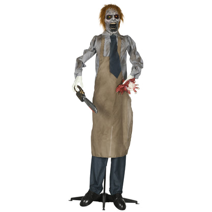 Animated Chainsaw Killer Halloween Decoration - 170cm