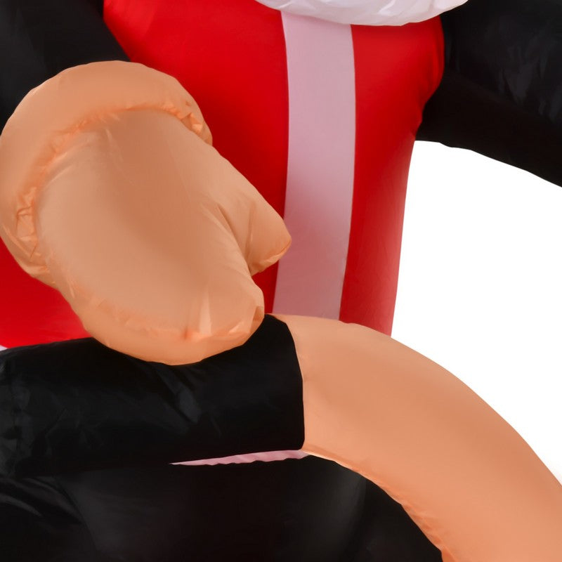 5.5 Foot Christmas Inflatable Santa Claus Riding a Motorcycle Blow Up Decoration Xmas Décor for Garden