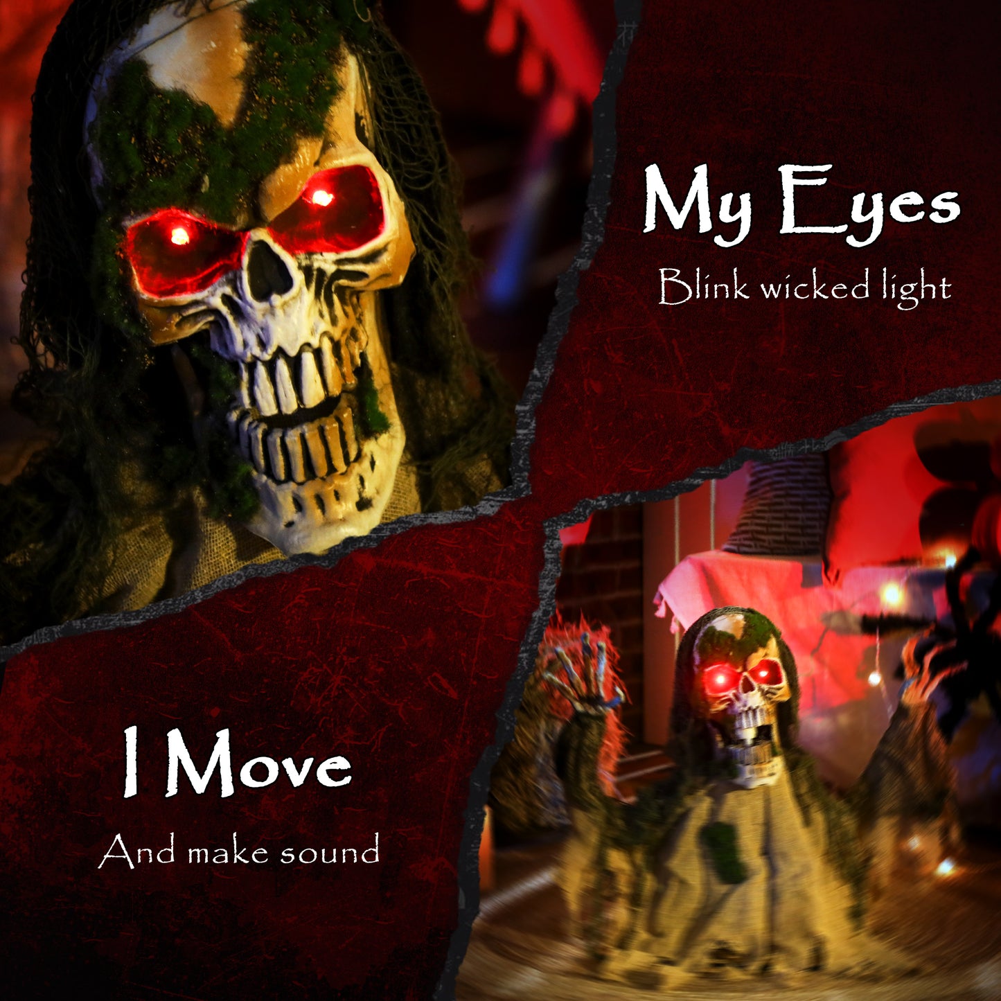 Animated Zombie Halloween Decoration - 60cm