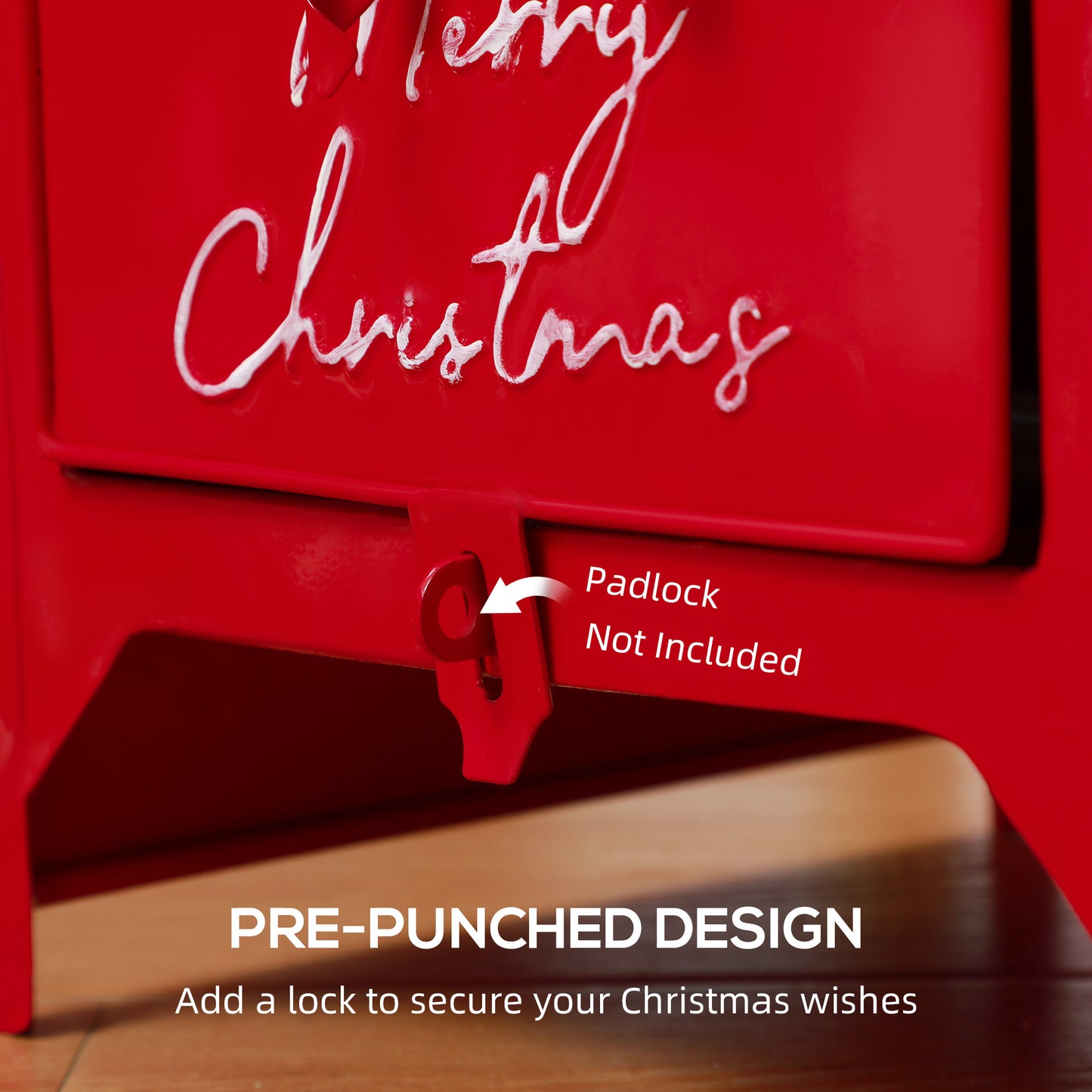 Postbox Christmas Decoration Red - 47cm