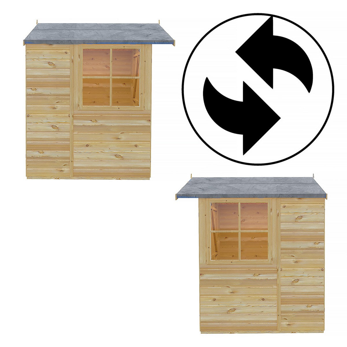 Shire Alderney 6' x 7' 2" Apex Shed - Premium Dip Treated Tongue & Groove