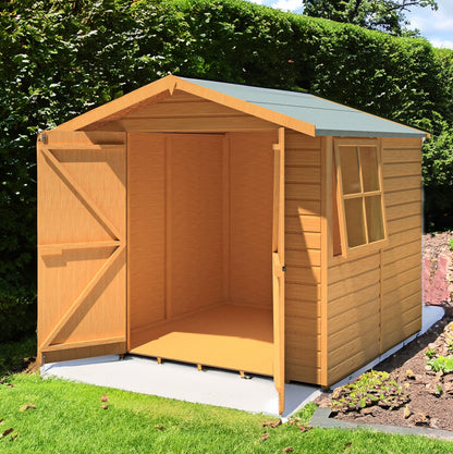 Alderney 6' 2" x 6' 8" Apex Shed - Premium Dip Treated Shiplap