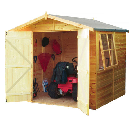 Alderney 6' 2" x 6' 8" Apex Shed - Premium Dip Treated Shiplap