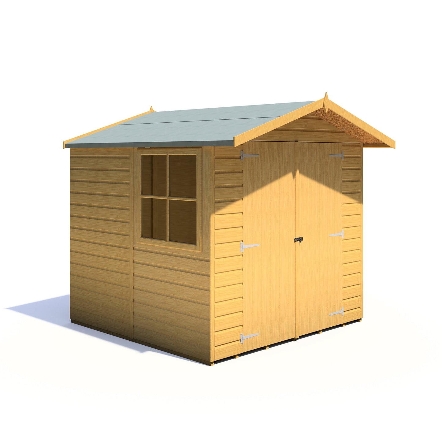 Alderney 6' 2" x 6' 8" Apex Shed - Premium Dip Treated Shiplap