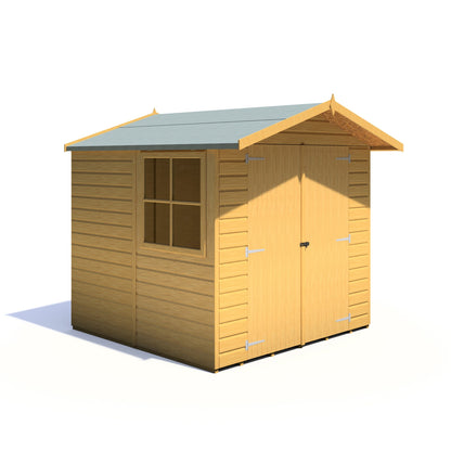 Alderney 6' 2" x 6' 8" Apex Shed - Premium Dip Treated Shiplap