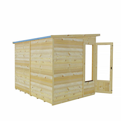 Shire Alora 7' 1" x 8' 1" Pent Summerhouse - Premium Dip Treated Overlap