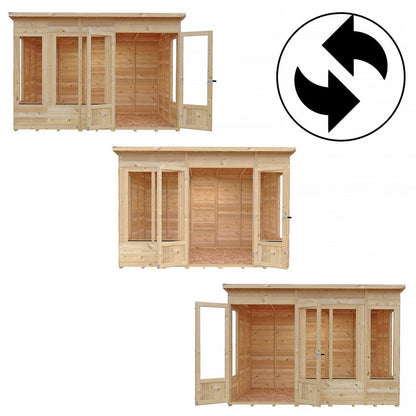 Shire Alora 7' 1" x 10' Pent Summerhouse - Premium Dip Treated Overlap