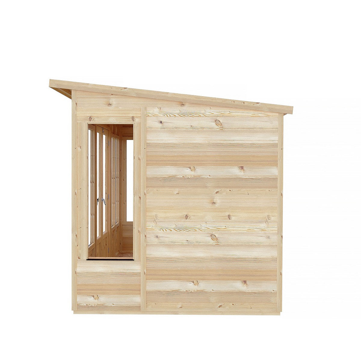 Shire Alora 7' 1" x 12' Pent Summerhouse - Premium Dip Treated Overlap