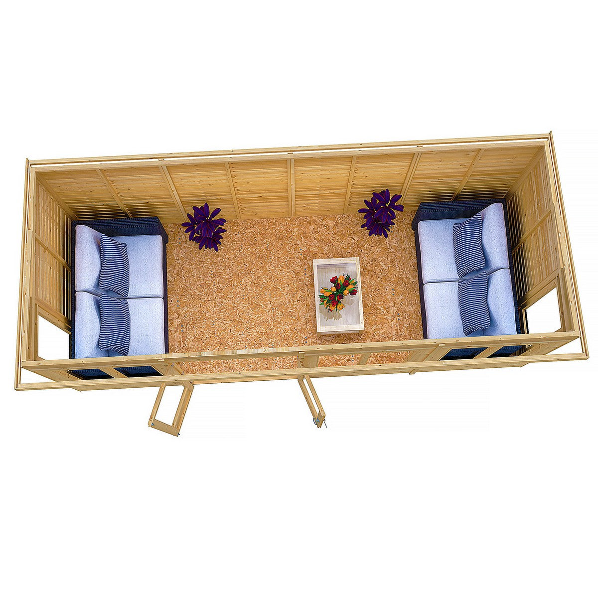 Shire Alora 7' 1" x 15' 11" Pent Summerhouse - Premium Dip Treated Overlap