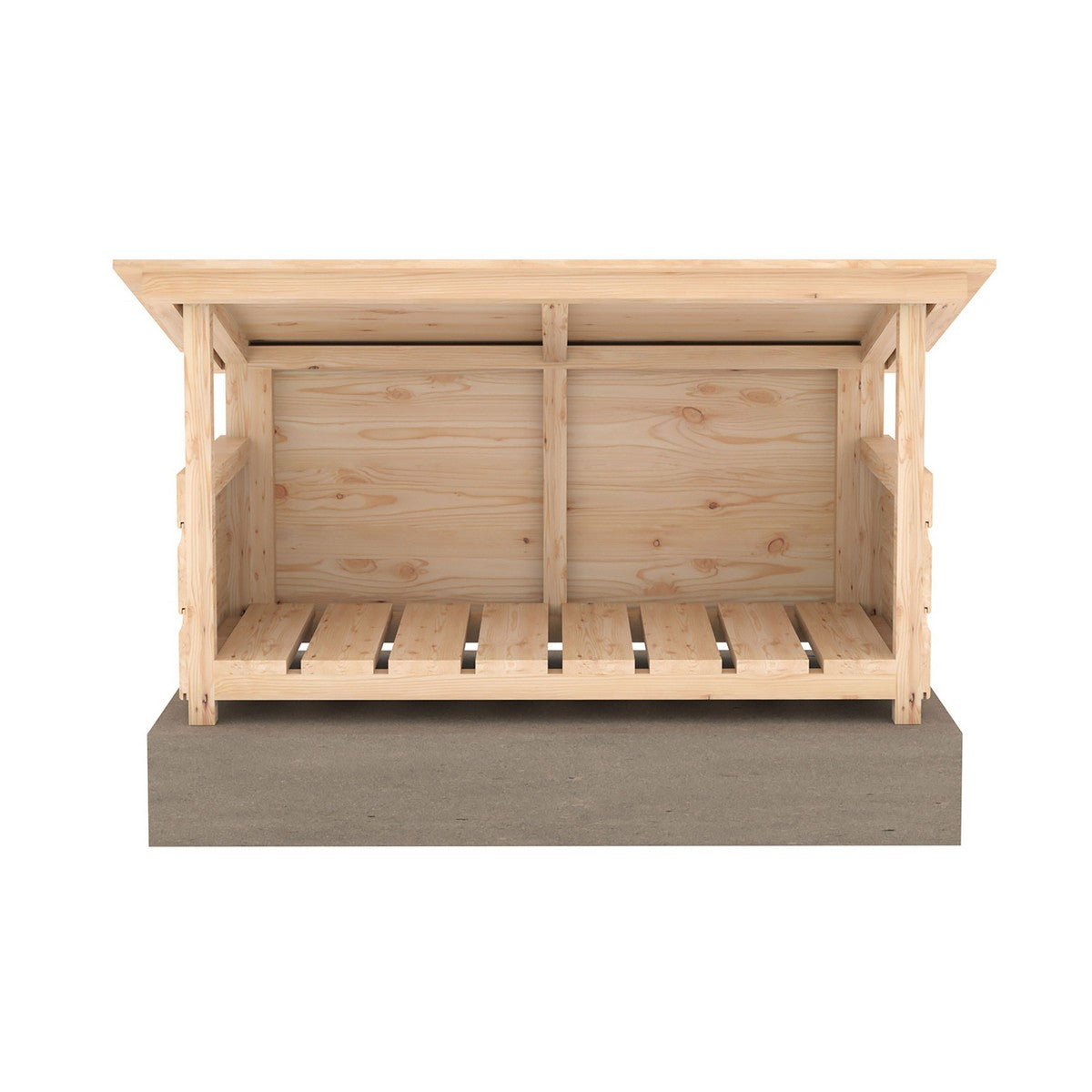 Shire Aveley 1' 11" x 3' 8" Pent Boot Store - Classic Dip Treated Shiplap