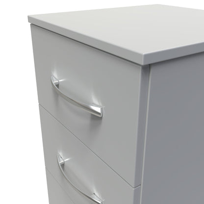 Avon Bedside Table Grey 3 Drawers 70cm