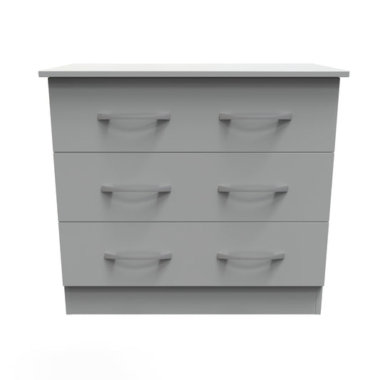 Avon Chest of Drawers Grey 3 Drawers 74cm