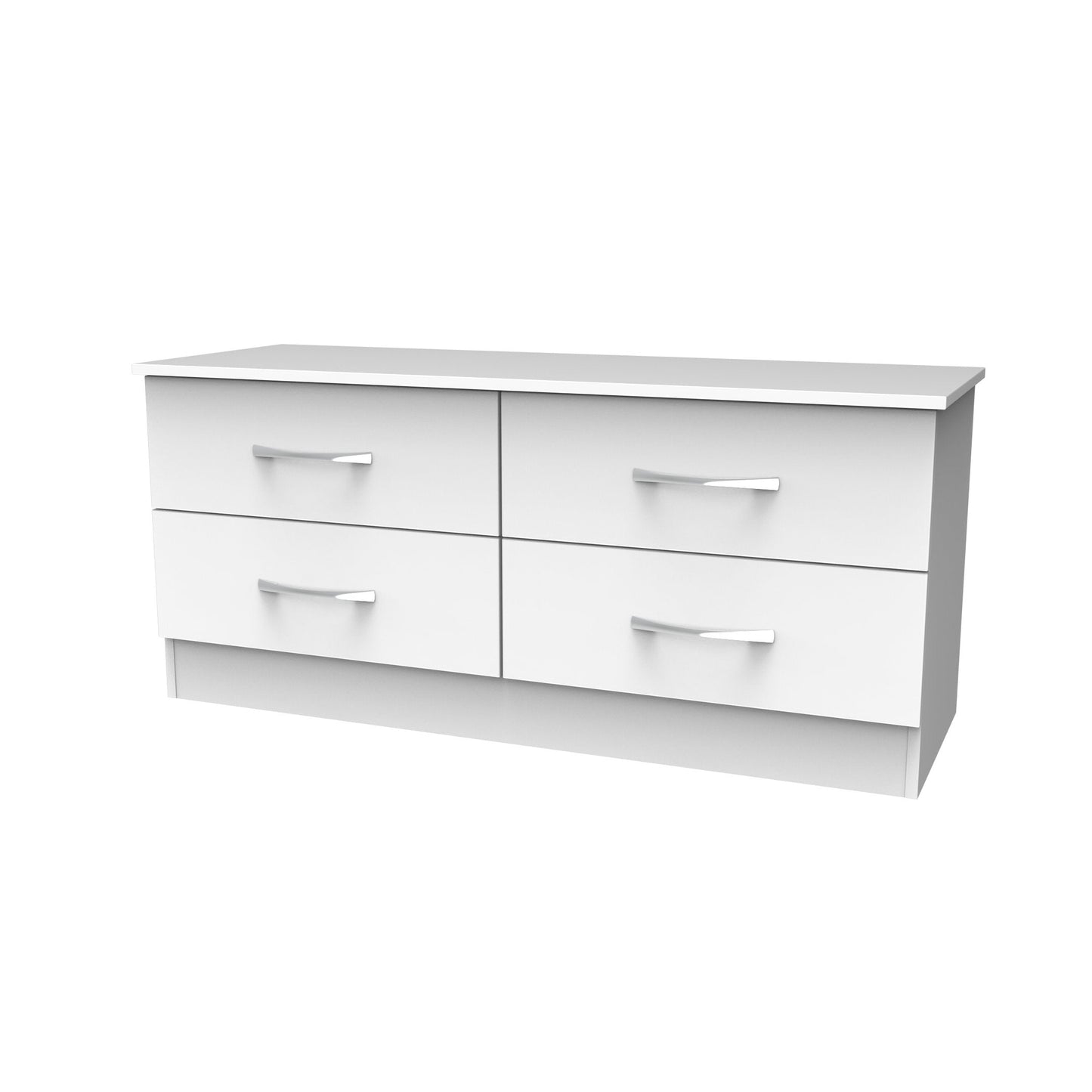 Avon Large Chest of Drawers White 4 Drawers 110cm