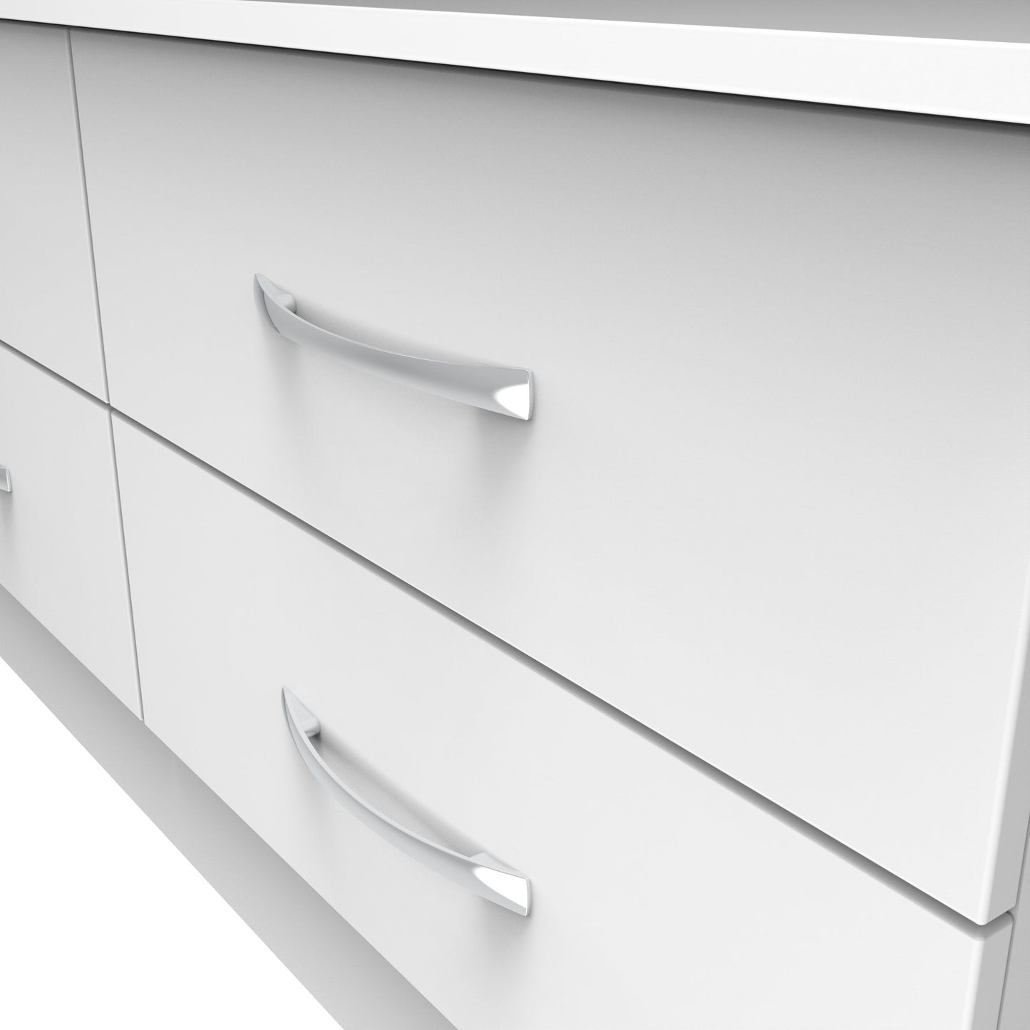 Avon Large Chest of Drawers White 4 Drawers 110cm