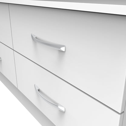 Avon Large Chest of Drawers White 4 Drawers 110cm