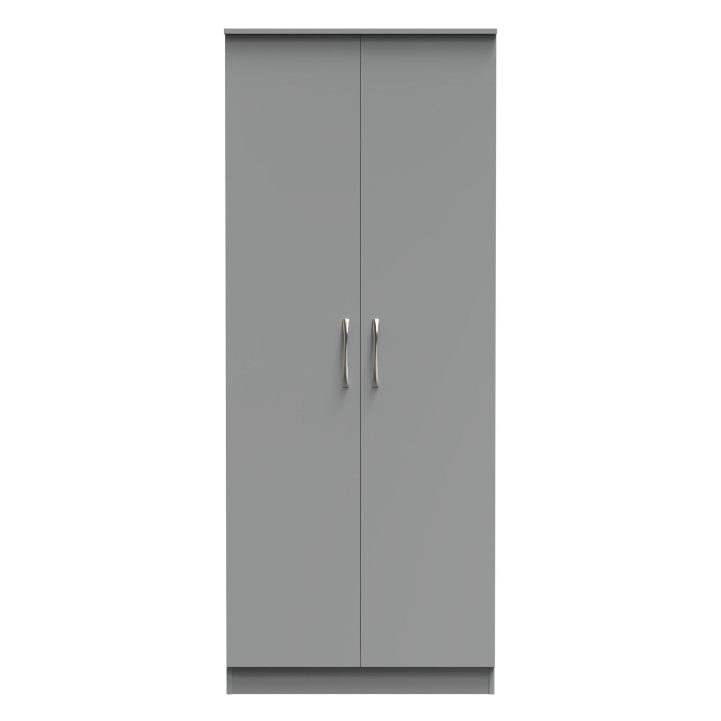 Avon Tall Wardrobe Grey 2 Doors 182cm