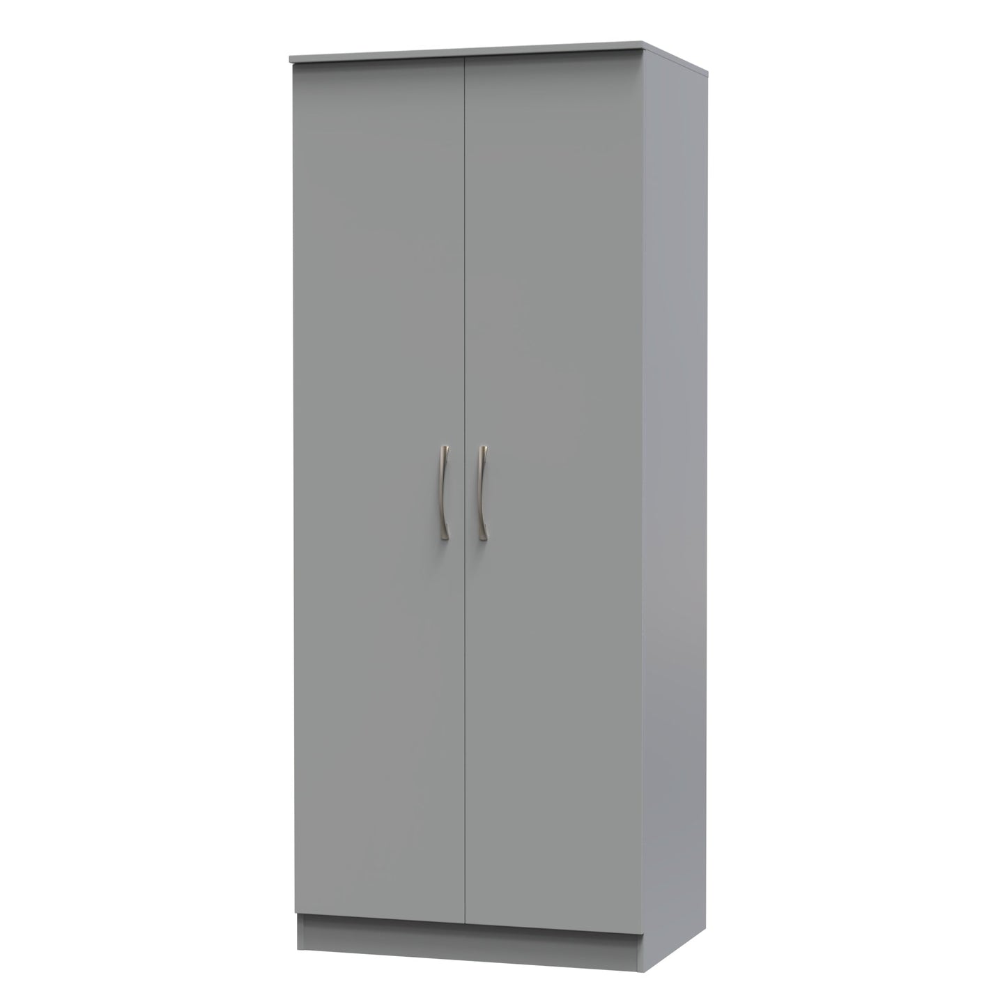 Avon Tall Wardrobe Grey 2 Doors 182cm