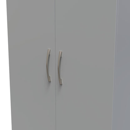 Avon Tall Wardrobe Grey 2 Doors 182cm