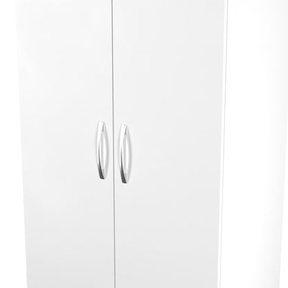 Avon Tall Wardrobe White 2 Doors 182cm