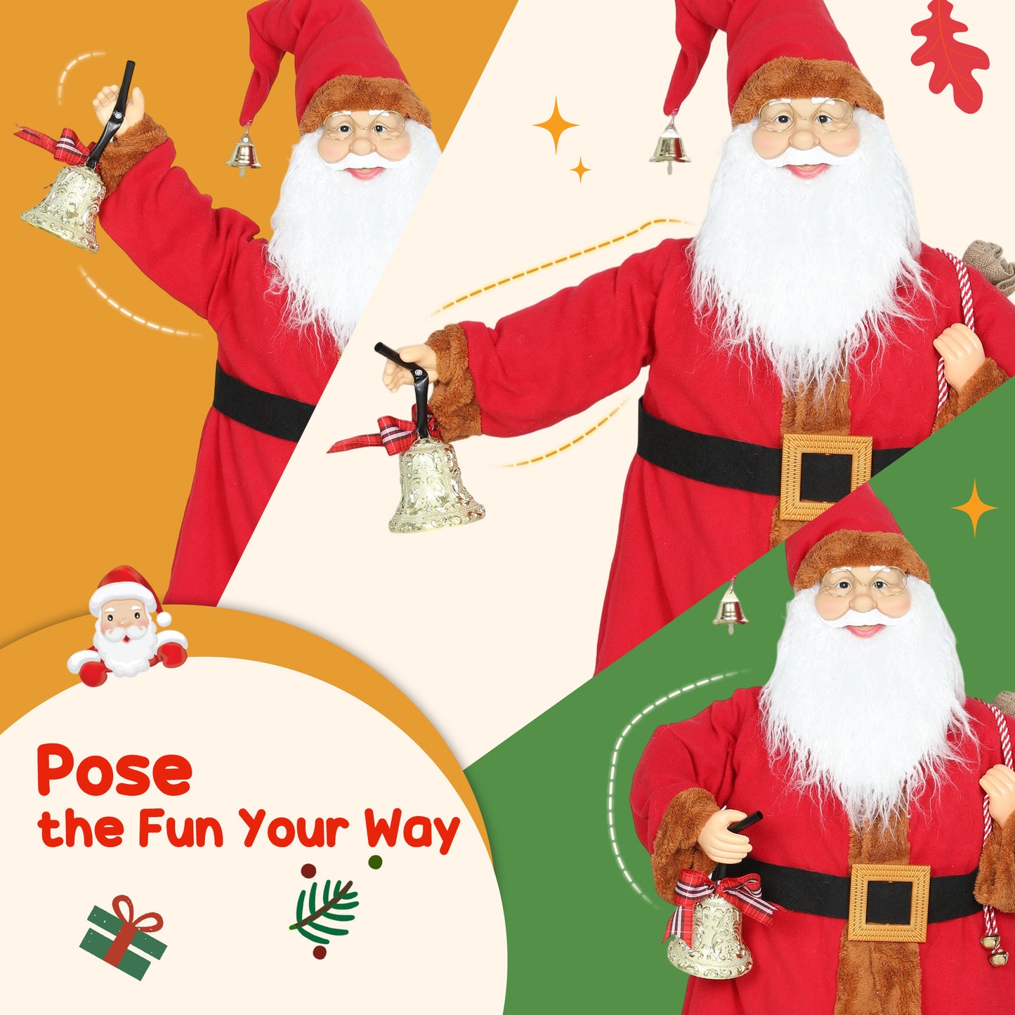 Santa Christmas Decoration - 120cm