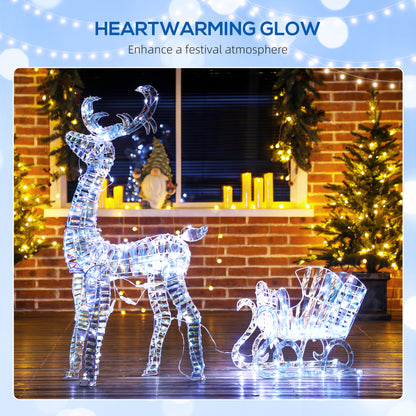 2 Piece Christmas Feature Light Warm White Indoor 170 LED